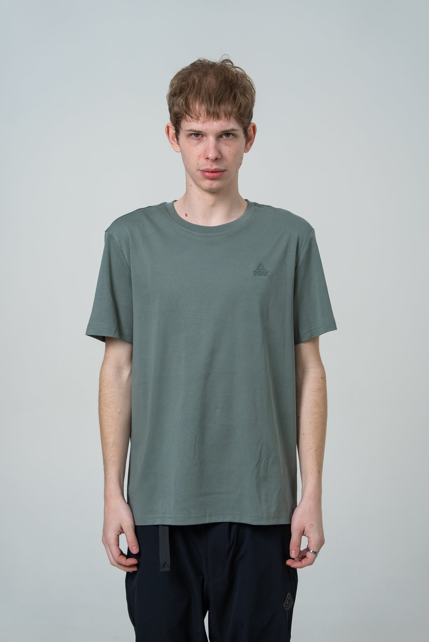 Мужская футболка casual Peak FW6253491 army green