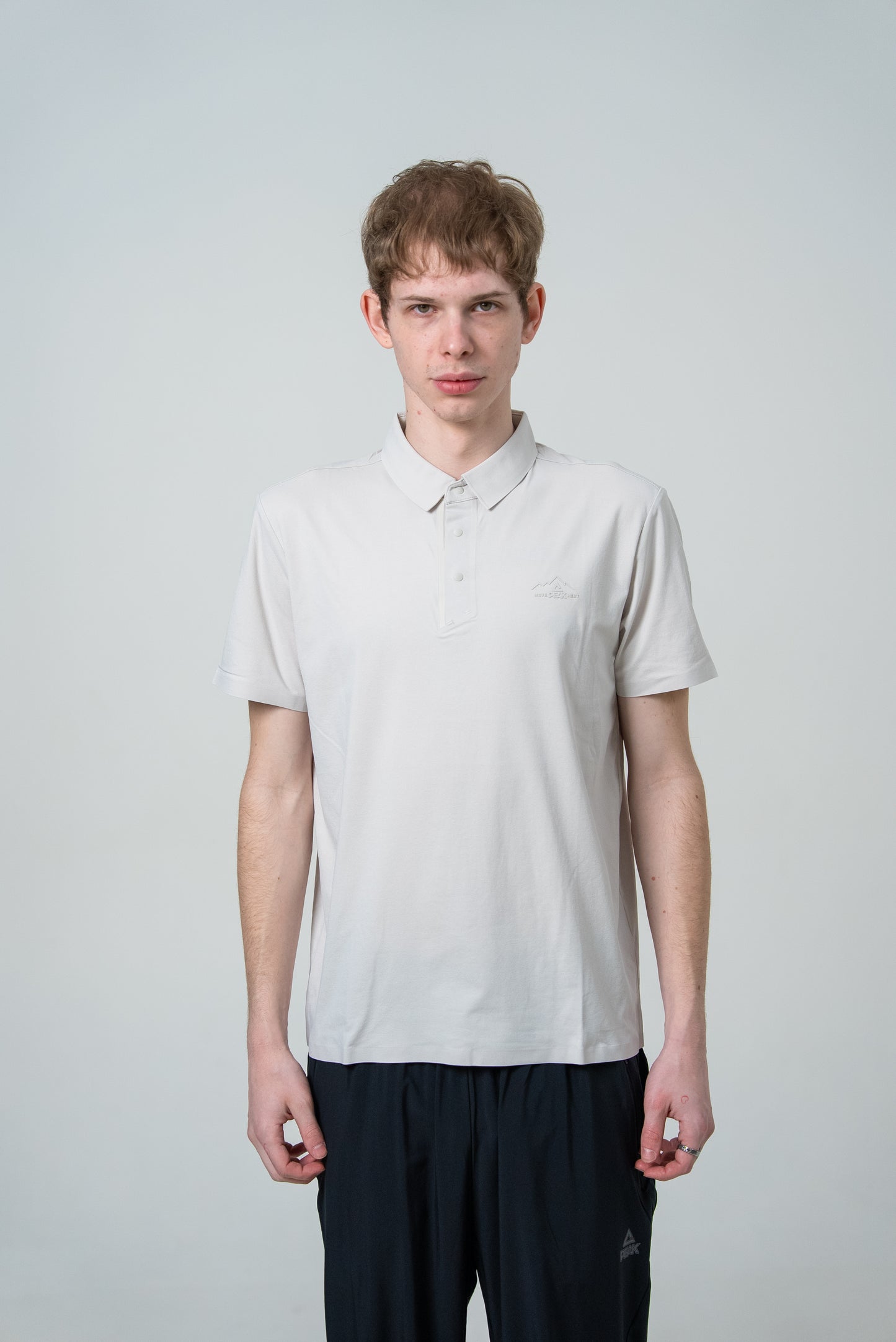 Tricou polo pentru bărbați Peak FW6252351 grey