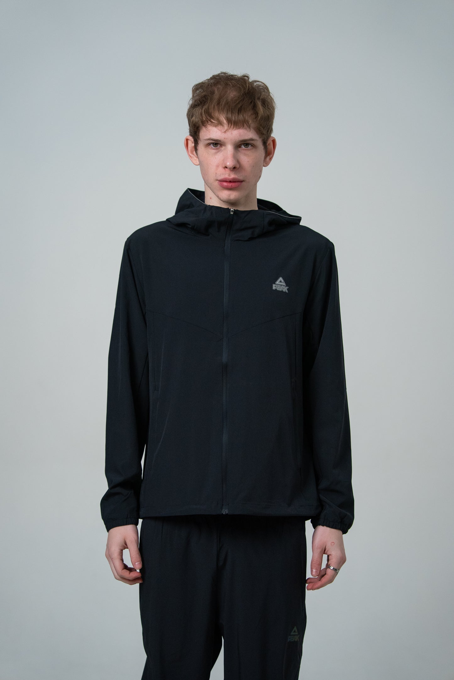 Jachetă de alergare pentru bărbați Peak FW2253021 all black