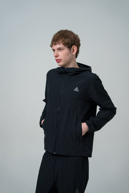 Jachetă de alergare pentru bărbați Peak FW2253021 all black