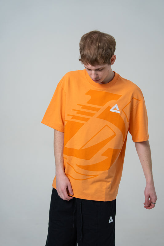 Мужская футболка casual Peak FW6253711 orange