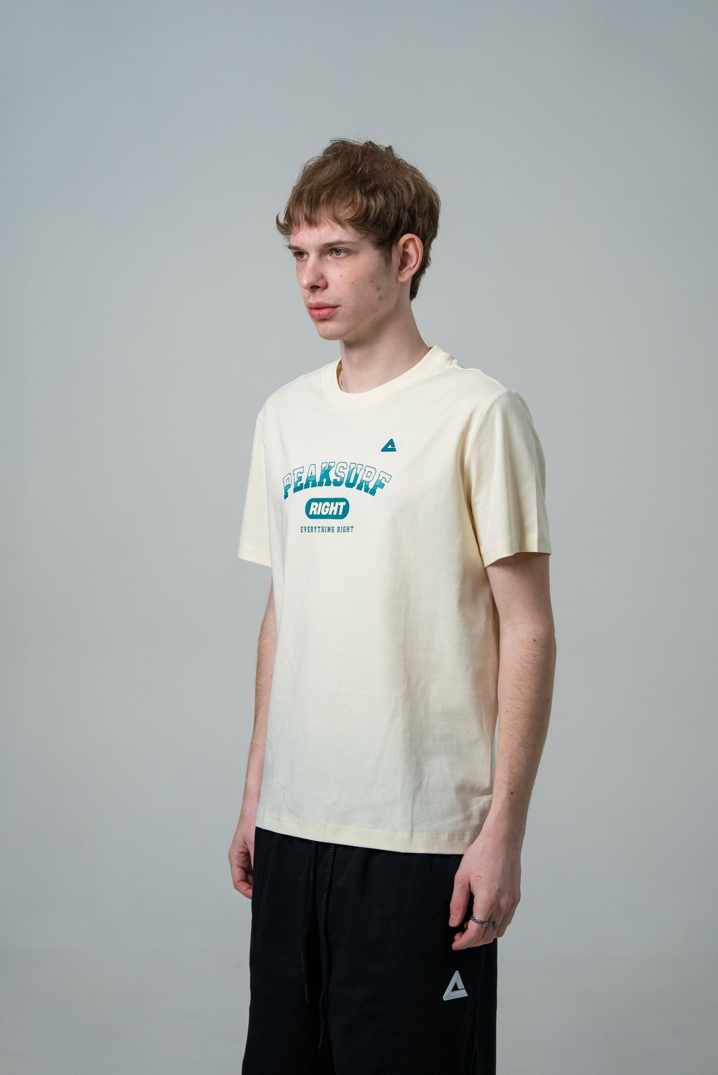 Мужская футболка casual Peak FW6252641 lt.yellow