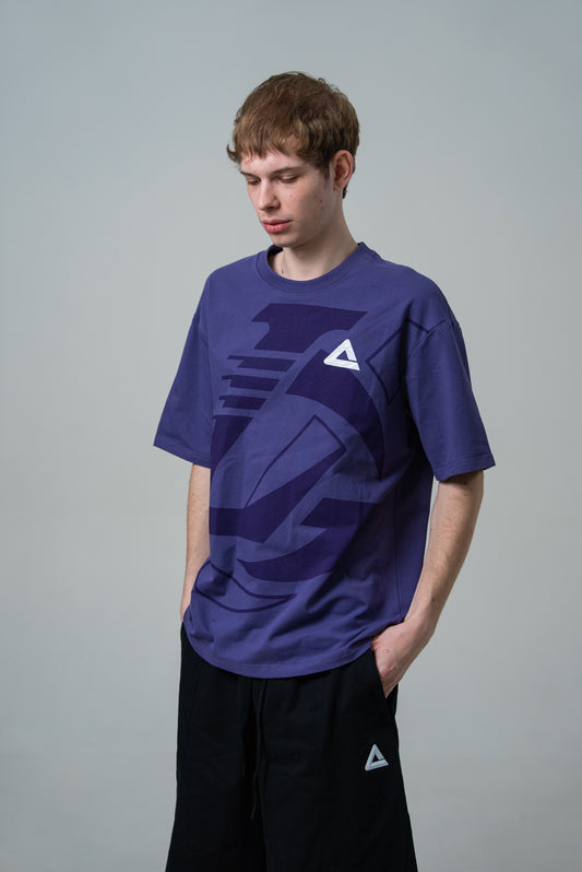 Мужская футболка casual Peak FW6253711 purple