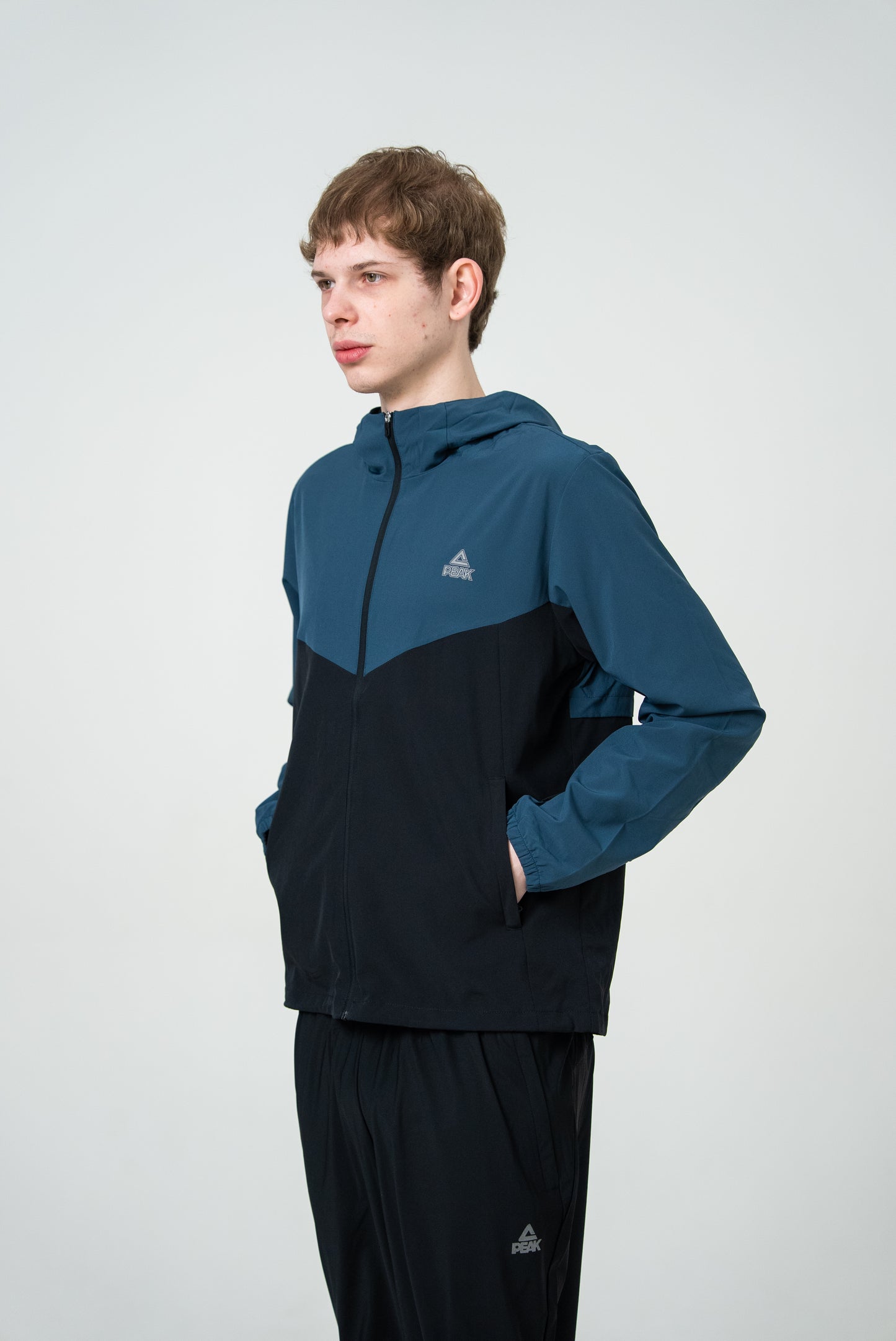 Jachetă de alergare pentru bărbați Peak FW2253021 blue