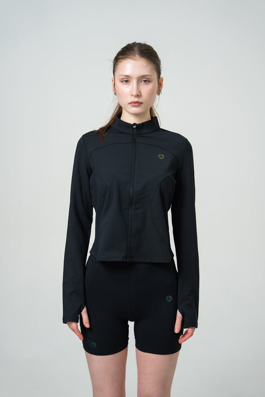 Женский лонгслив для бега Peak FW6253062 black