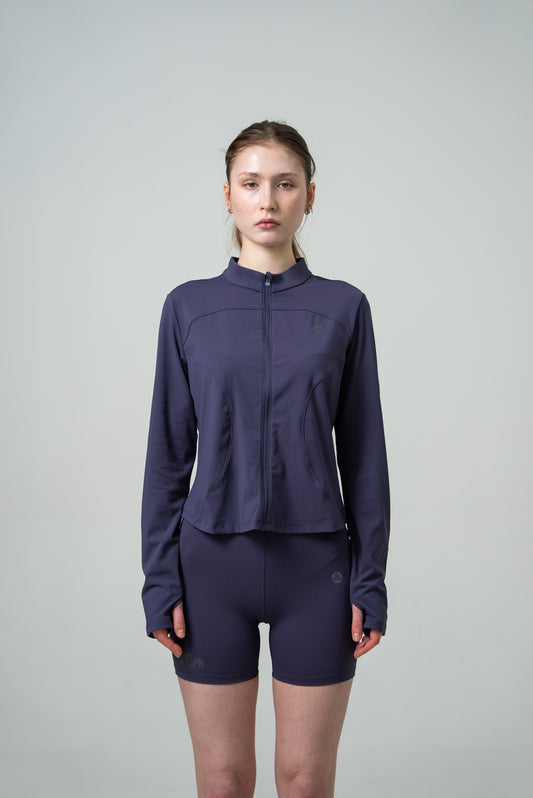 Женский лонгслив для бега Peak FW6253062 dk.purple