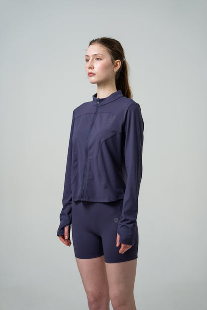 Женский лонгслив для бега Peak FW6253062 dk.purple