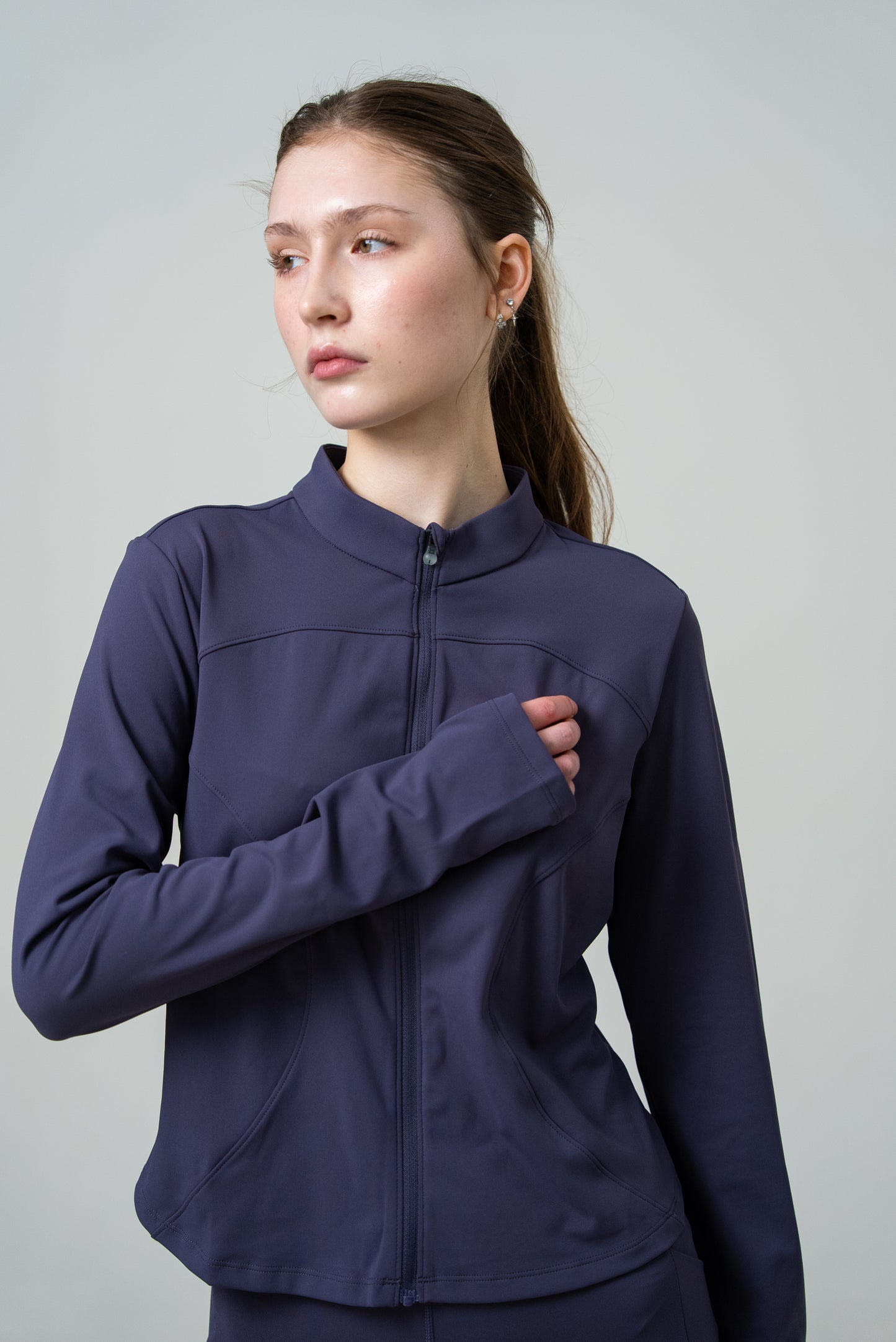 Женский лонгслив для бега Peak FW6253062 dk.purple
