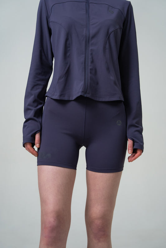 Женские короткие леггинсы для бега Peak FW3253042 dk.purple