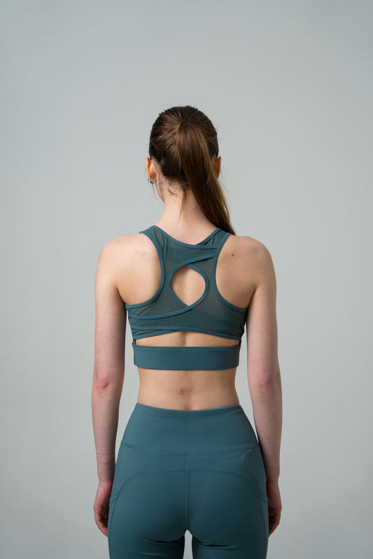 Бра спортивный Peak FW94272 green