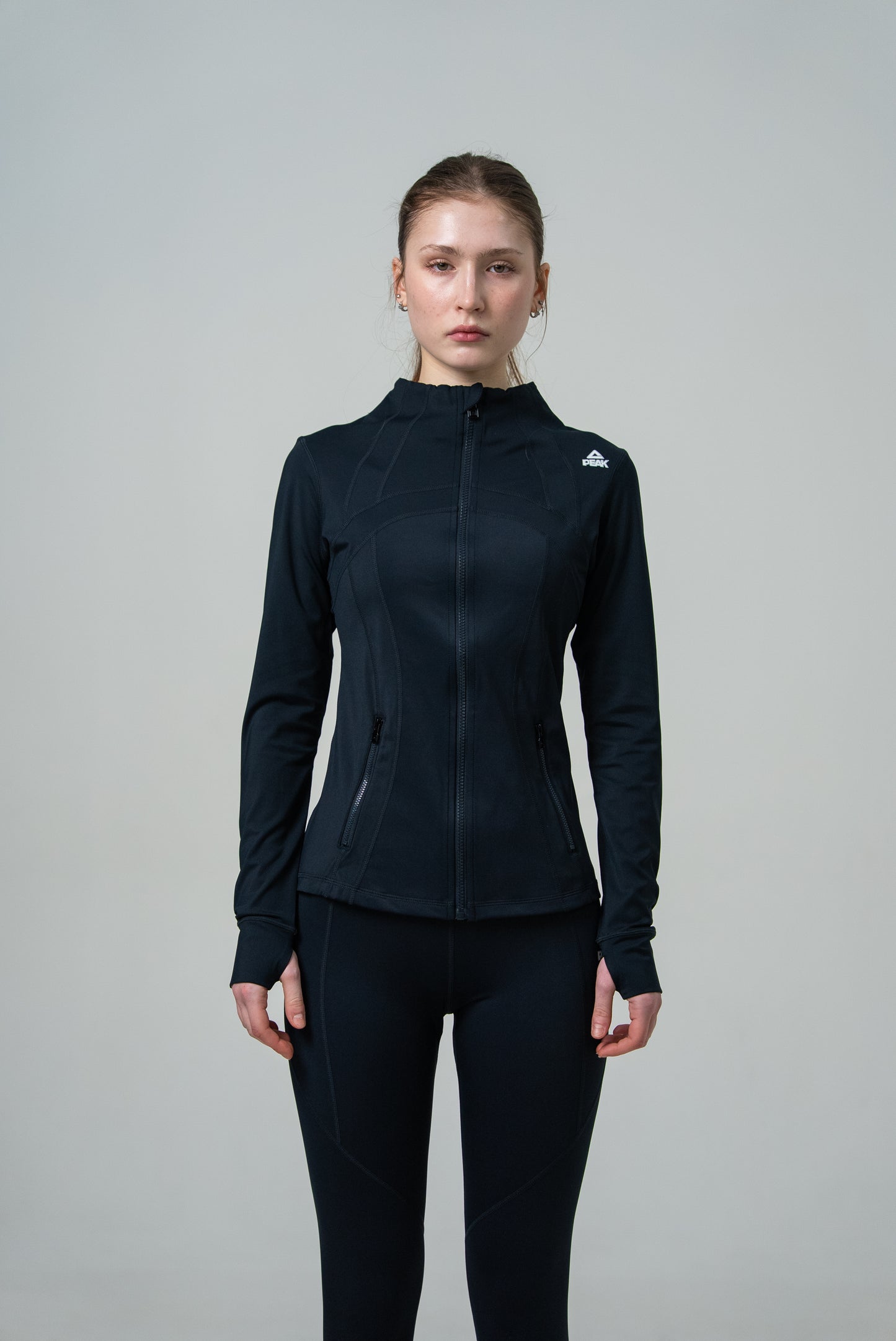 Женский лонгслив для бега Peak FW94276 black