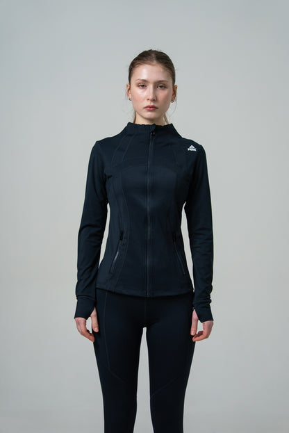 Женский лонгслив для бега Peak FW94276 black