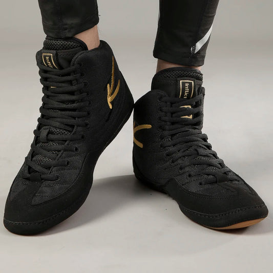 Pantofi de luptă pentru bărbați wrestling shoes-black GWL-WRES 611