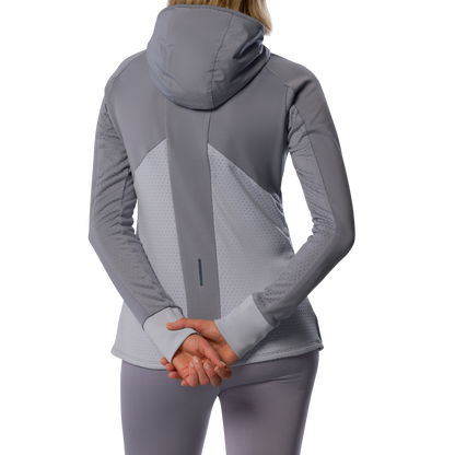 Hanorac de alergare pentru femei Mizuno Active Warm Hybrid FZ Hd LS J2GCC701 06