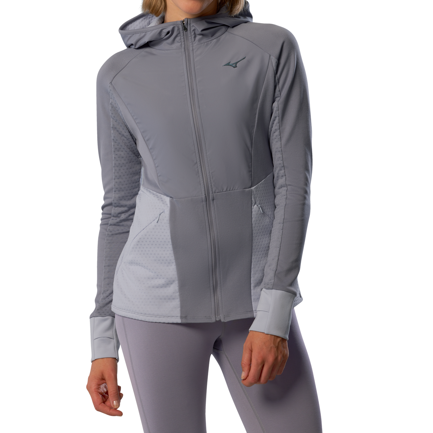 Hanorac de alergare pentru femei Mizuno Active Warm Hybrid FZ Hd LS J2GCC701 06