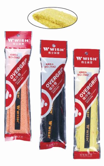 Înfășurare pentru mânerul rachetei de badminton Wish Towel Overgrip WO-7042