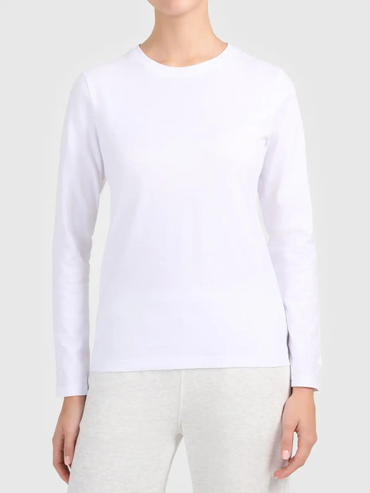 Женский лонгслив casual 4F F639 4FWMM00TLONF639 white