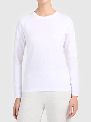 Longsleeve pentru femei casual 4F F639 4FWMM00TLONF639 white