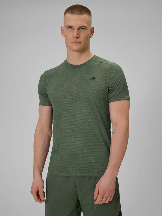 Tricou de antrenament pentru bărbați 4F M1778 4FWSS26TFTSM1778 khaki