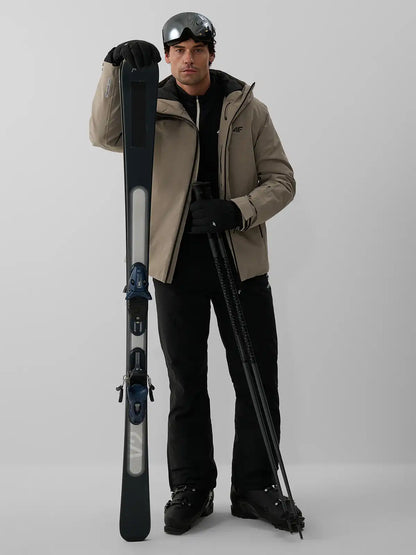 Geacă de ski pentru bărbați 4F M1202 4FWAW26TTJAM1202 beige