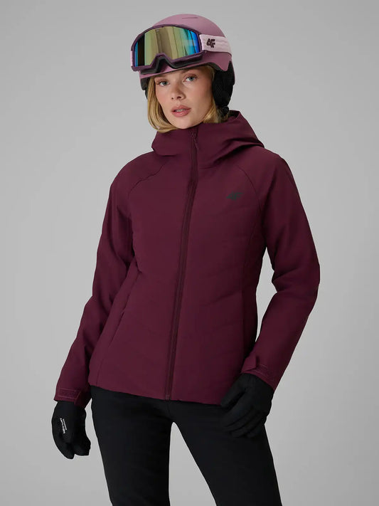 Geacă de ski pentru femei 4F F1222 4FWAW26TTJAF1222 burgundy 