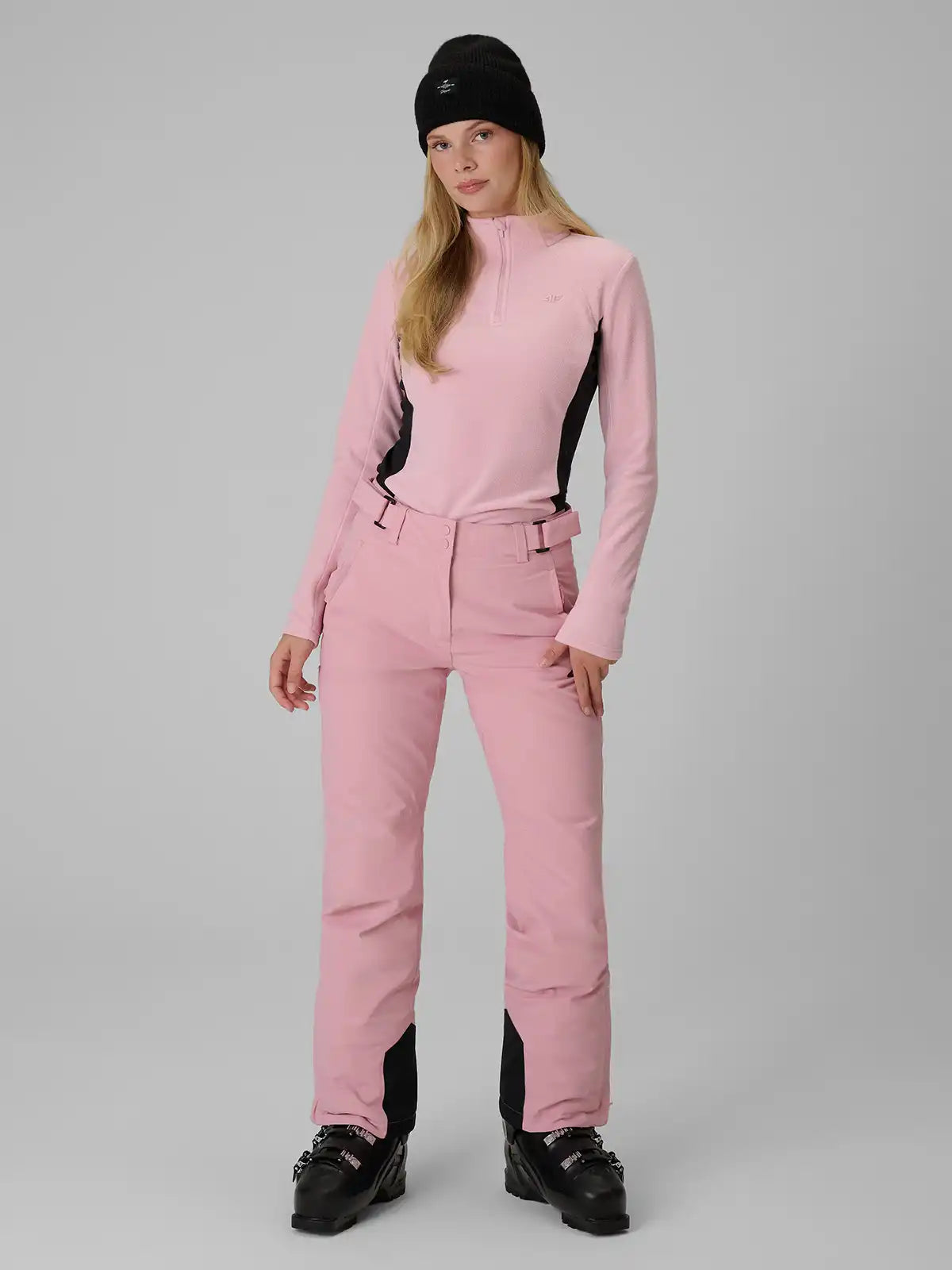 Hanorac microfleece pentru femei 4F F085 4FWAW26UFLEF085 light pink