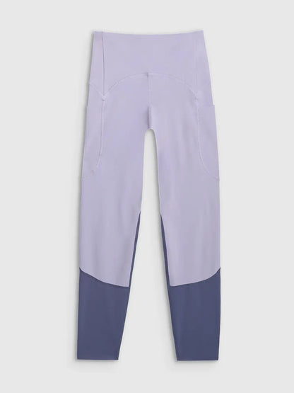 Legginși de antrenament pentru femei 4F F364 4FWAW25TFTIF364 light blue