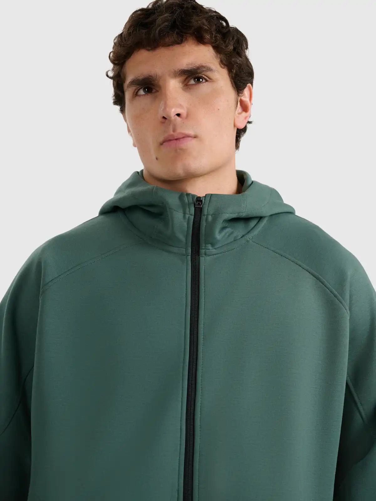 Hanorac cu fermoar pentru bărbați 4F M1865 4FWAW25TSWSM1865 green