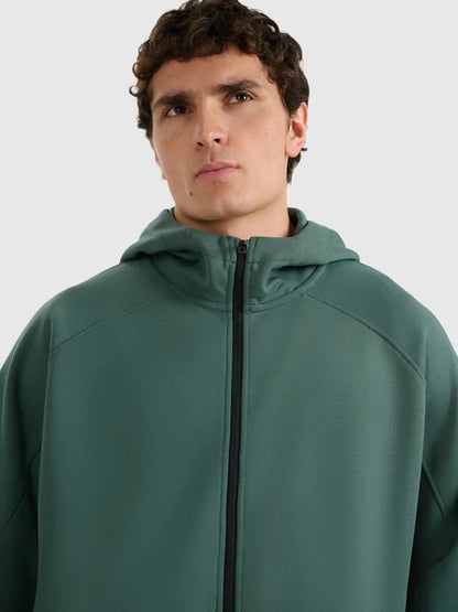 Hanorac cu fermoar pentru bărbați 4F M1865 4FWAW25TSWSM1865 green