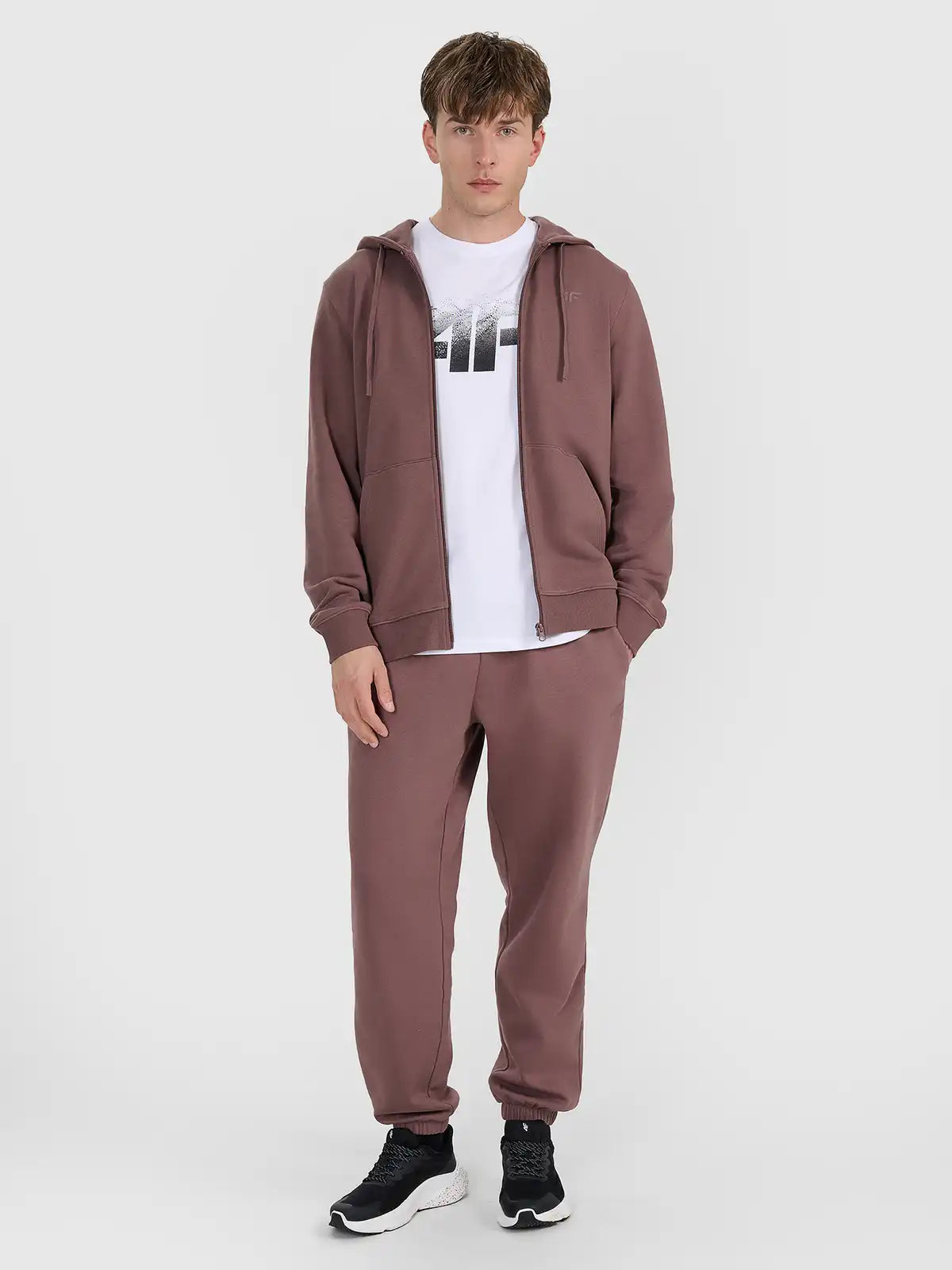 Мужской батник на молнии 4F M1982 4FWAW25TSWSM1982 brown