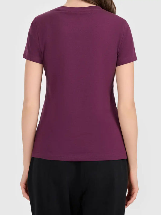 Женская футболка casual 4F F3500 4FWAW26TTSHF3500 burgundy