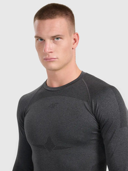 Мужской лонгслив термо 4F M237 4FWAW25USEAM237 black melange