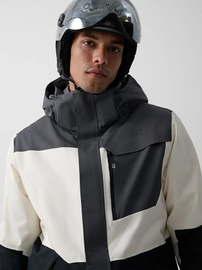 Geacă de ski pentru bărbați 4F  M1206 4FWAW26TTJAM1206 deep black