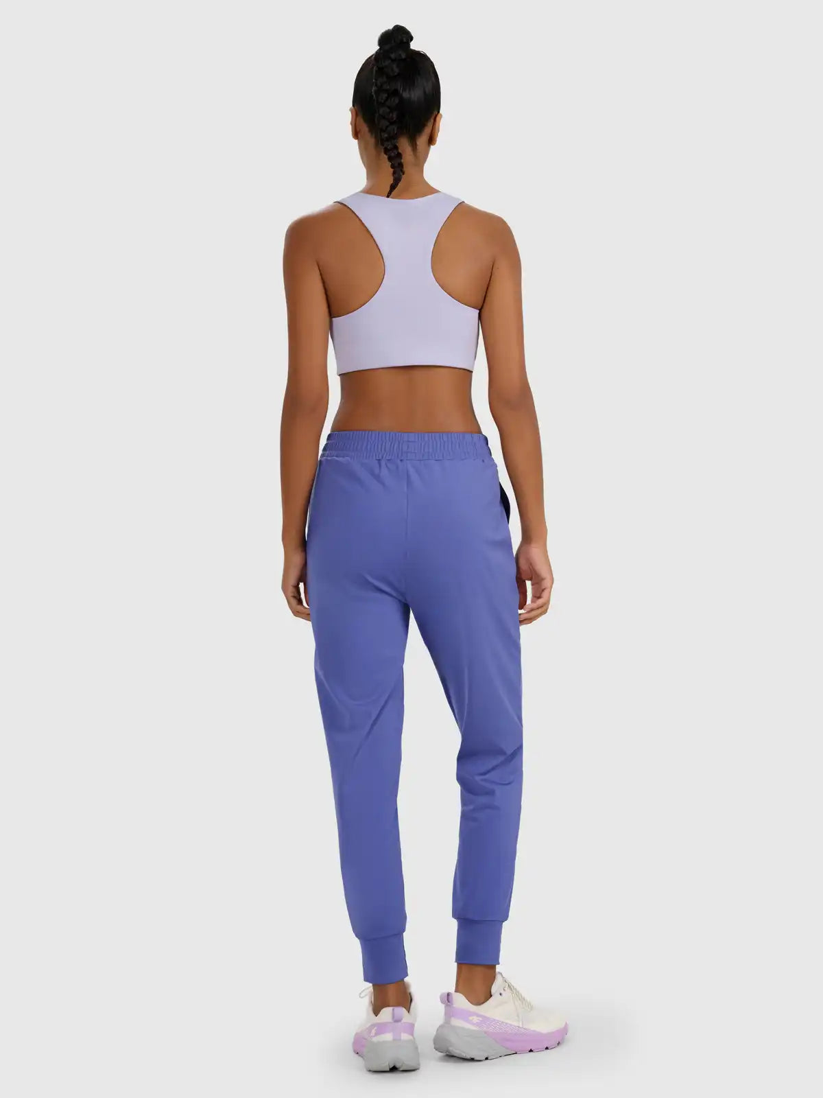 Pantaloni sport pentru femei 4F F0934 4FWAW25TFTRF0934 navy