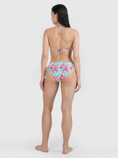 Slip de baie bikini pentru femei 4F F076 4FWSS25UBKBF076 multicolour allover