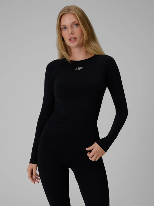 Женский лонгслив термо 4F F326 4FWAW26USEAF326 deep black