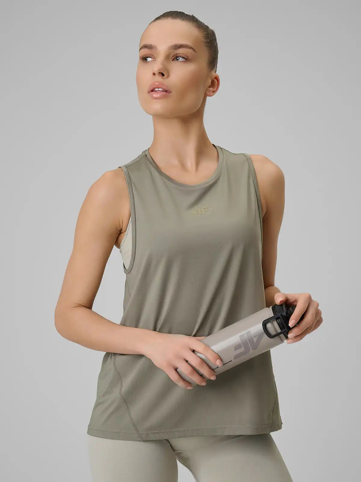 Женская майка для фитнеса  4F F0767 4FWSS26TFSLF0767 green