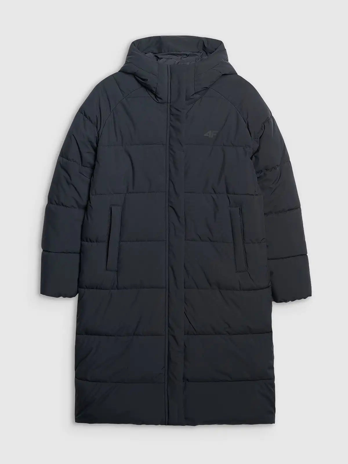 Jacheta de puf pentru femei cu glugă  4F F587 4FWAW25TDJAF587 deep black