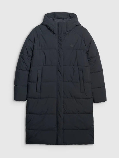 Jacheta de puf pentru femei cu glugă  4F F587 4FWAW25TDJAF587 deep black