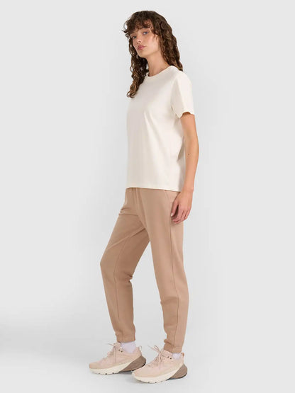 Joggeri pentru femei 4F  F1269 4FWAW25TTROF1269 beige