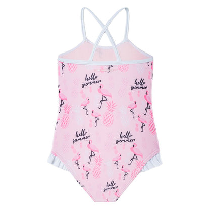 Детский купальник aquawave aruba baby pink flamingo print