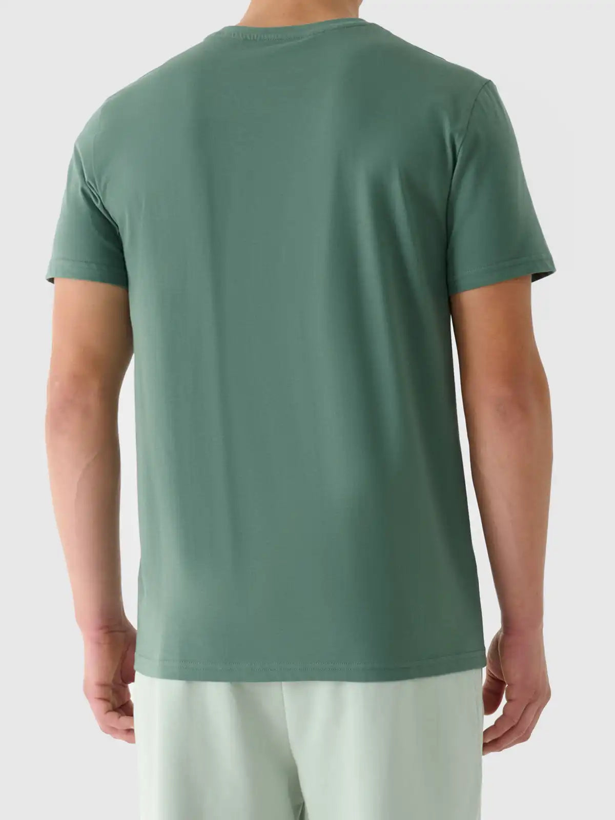 Tricou pentru bărbați casual 4F M2441 4FWAW25TTSHM2441 green