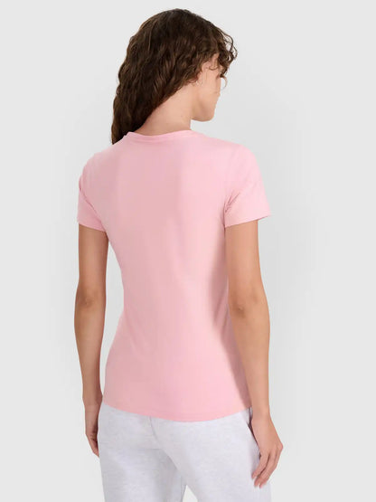 Женская футболка casual 4F F2255 4FWMM00TTSHF2255 light pink