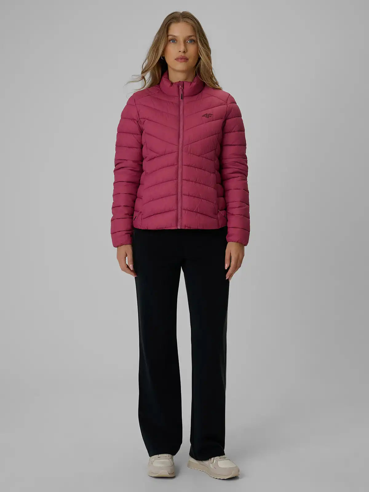 Jachetă de puf pentru femei 4F F0923 4FWAW26TDJAF0923 dark pink