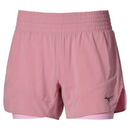 Pantalonii scurți de alergare pentru femei Mizuno Active 2in1 4.5 Inches Short J2GBD203 65