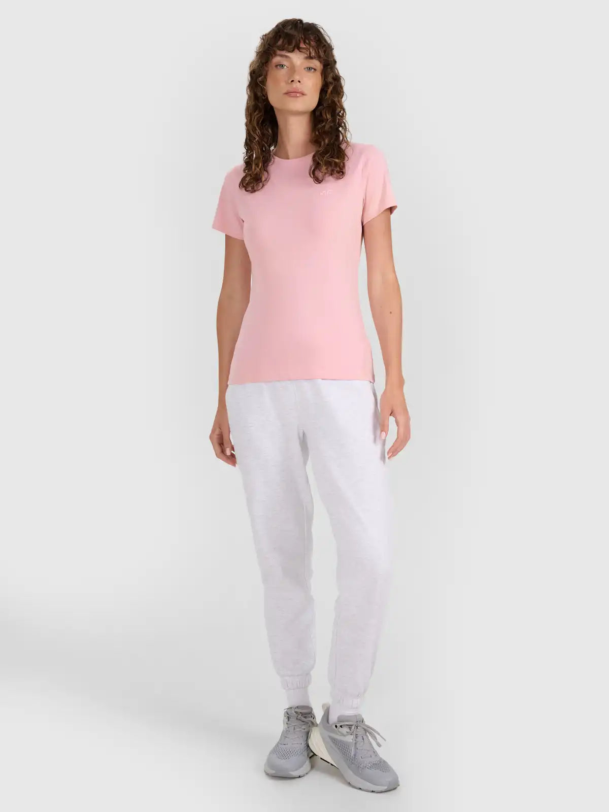 Женская футболка casual 4F F2255 4FWMM00TTSHF2255 light pink