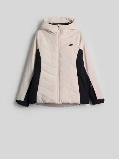 Geacă de ski pentru femei 4F F1222 4FWAW26TTJAF1222 off white
