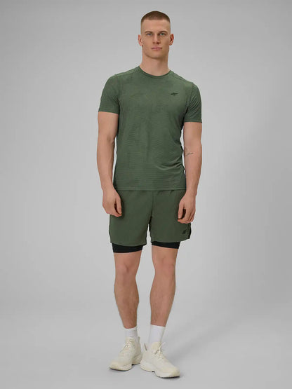 Tricou de antrenament pentru bărbați 4F M1778 4FWSS26TFTSM1778 khaki
