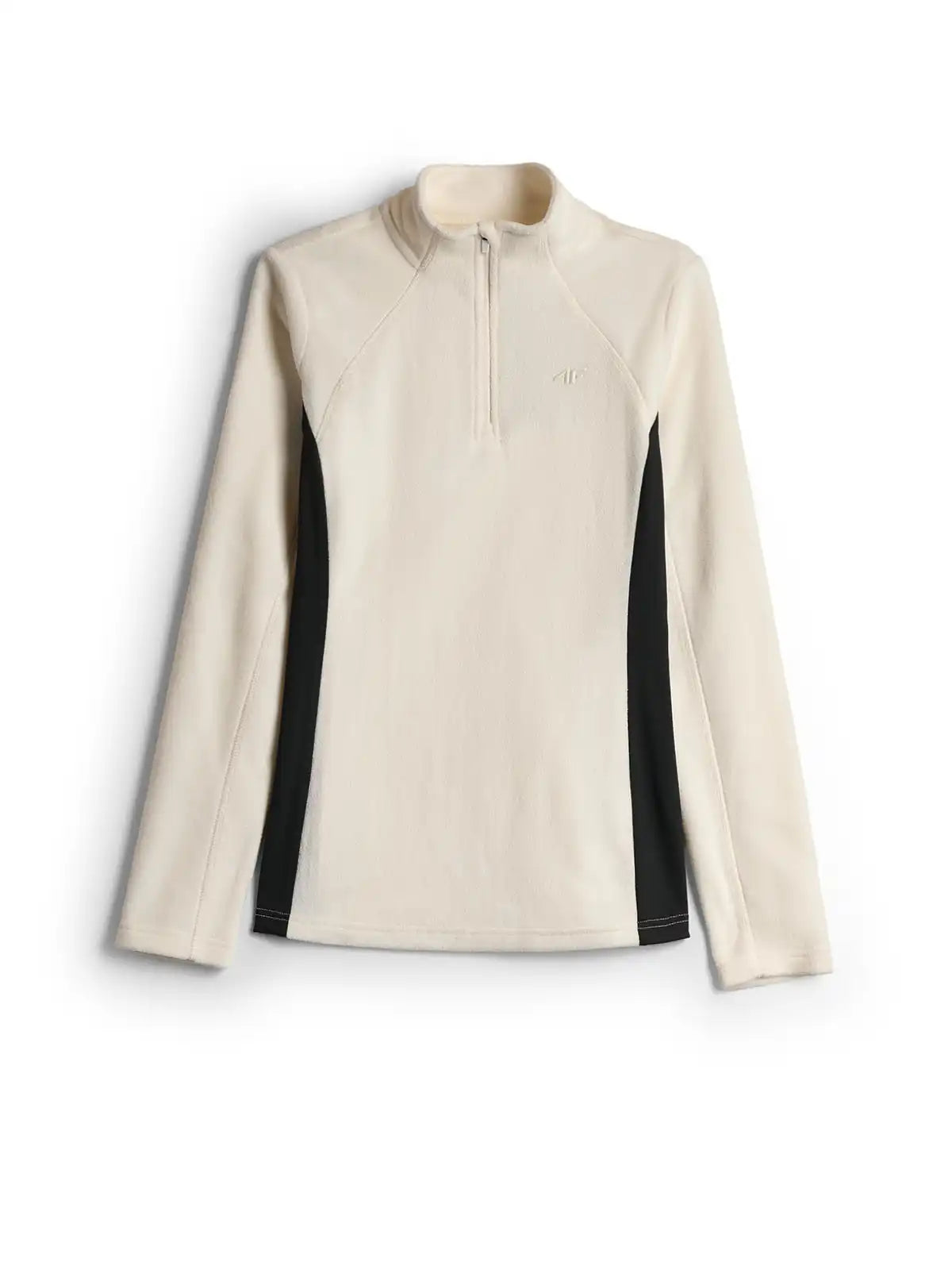 Hanorac microfleece pentru femei 4F F085 4FWAW26UFLEF085 off white 