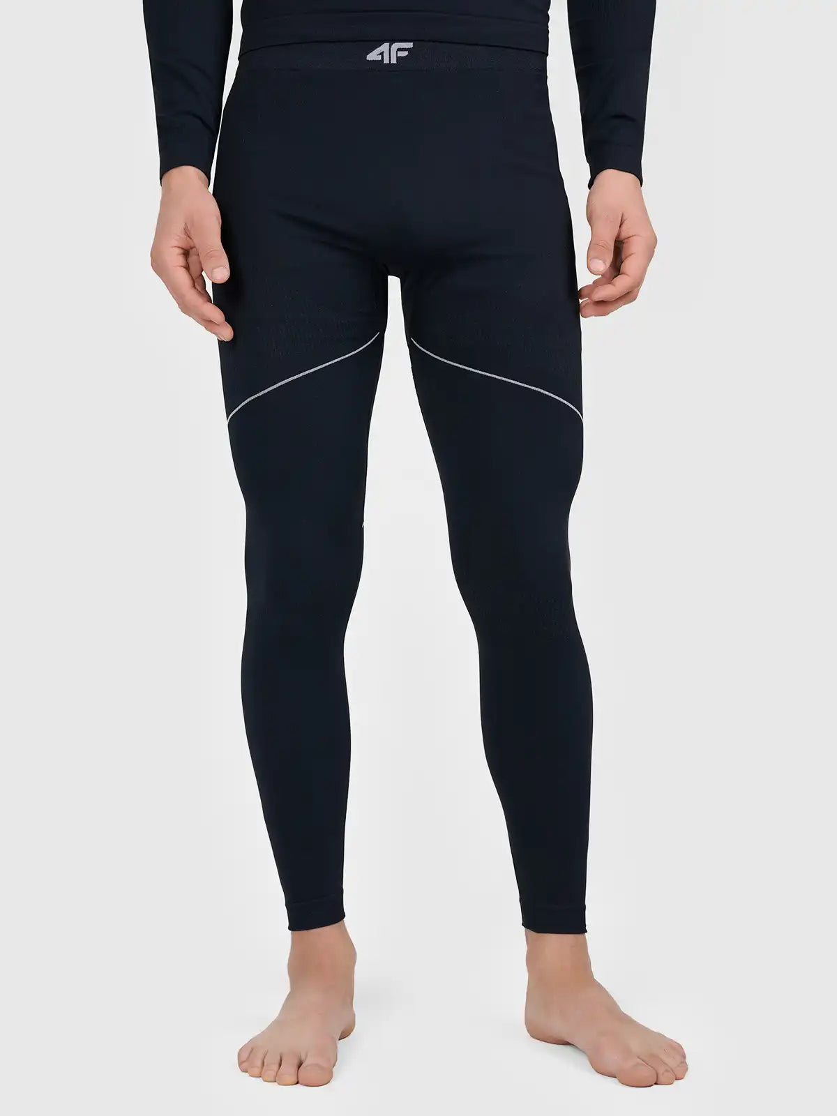 Colanți termo pentru bărbați 4F M306 4FWAW26USEAM306 deep black